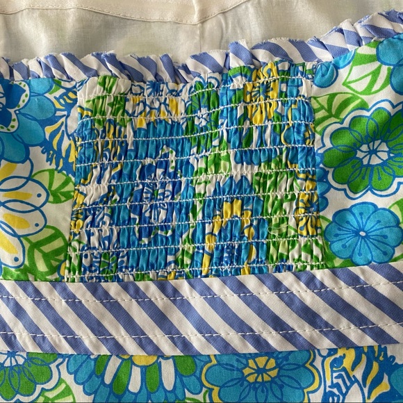 Lilly Pulitzer Strapless Top Hidden Zebra Floral 2 - Picture 3 of 12